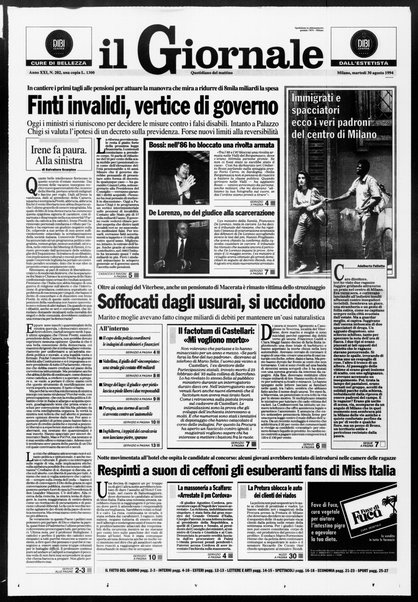 Il giornale : quotidiano del mattino